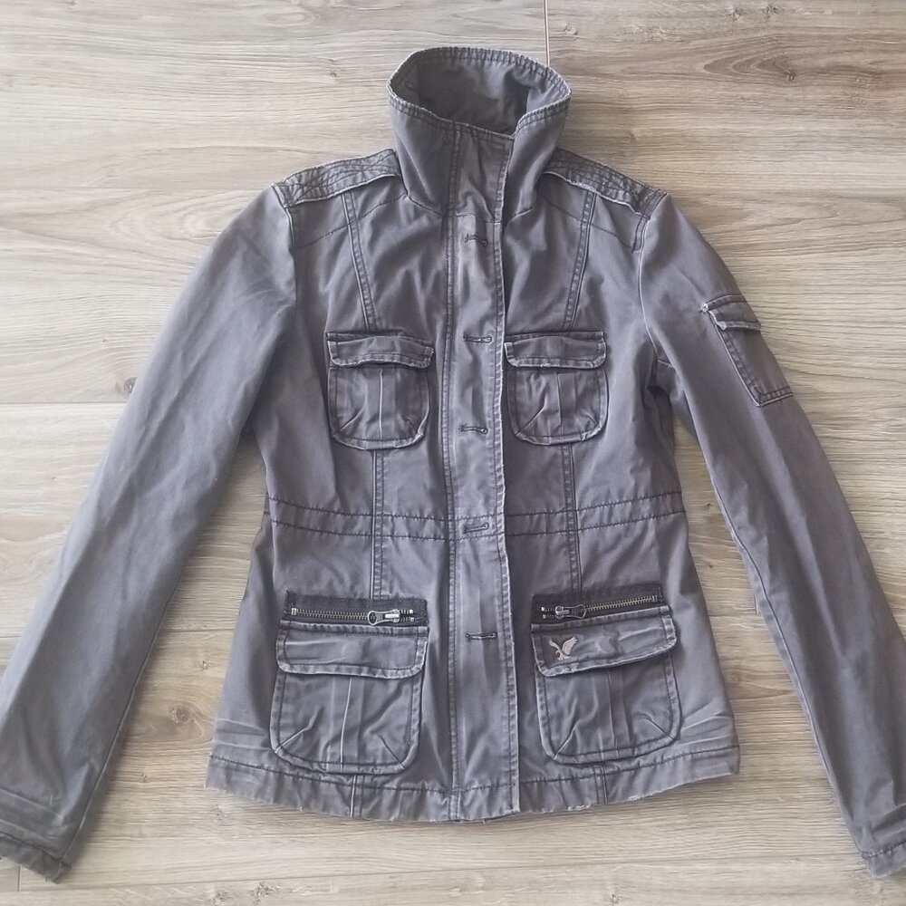 AMERICAN EAGLE WOMEN'S CARGO UTILITY JACKET SIZE XS